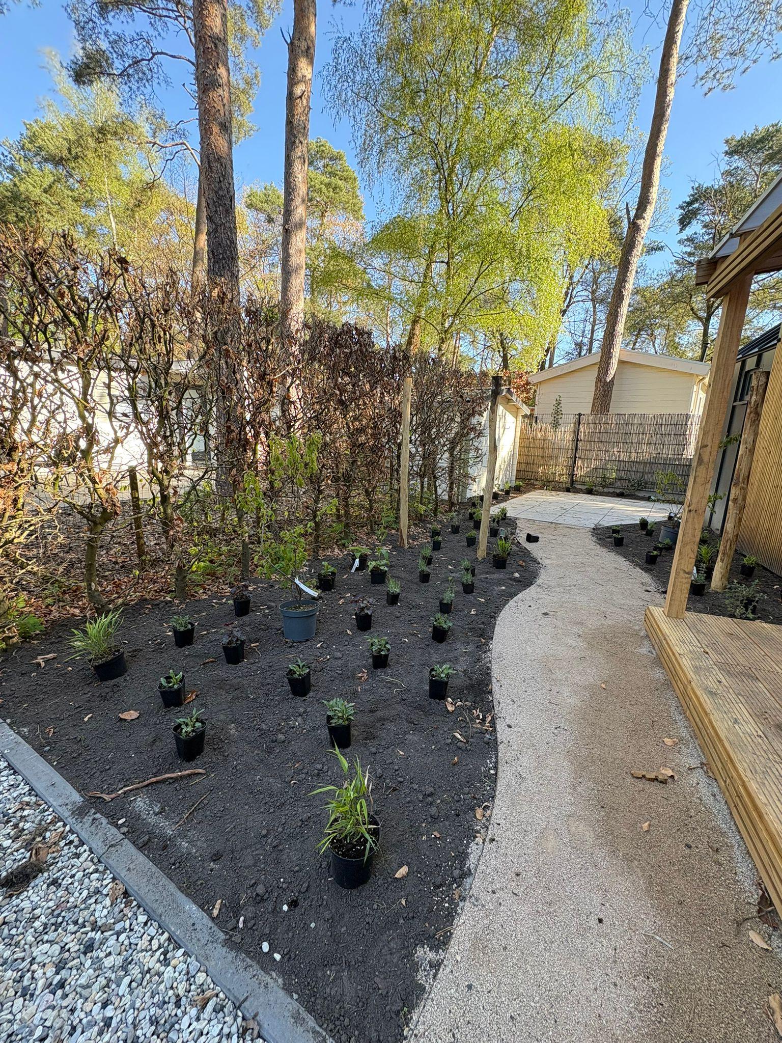 Ecologische beplanting door Franke Tuinen in de Veluwe